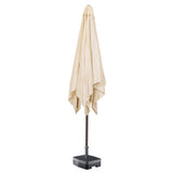 Kopu® Altea Parasolset Vierkant 230x230 cm met Voet - Creme