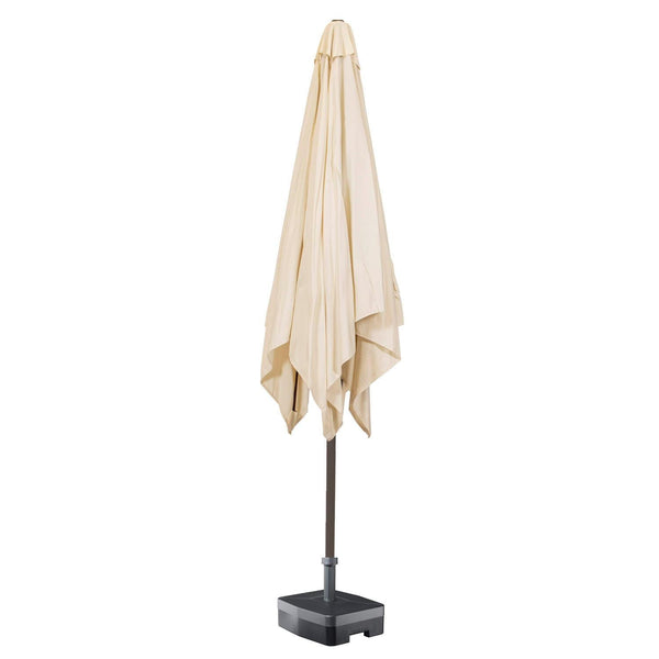 Kopu® Altea Parasolset Vierkant 230x230 cm met Hoes en Voet - Creme