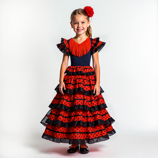 Spaanse Flamenco Verkleedjurk Meisjes