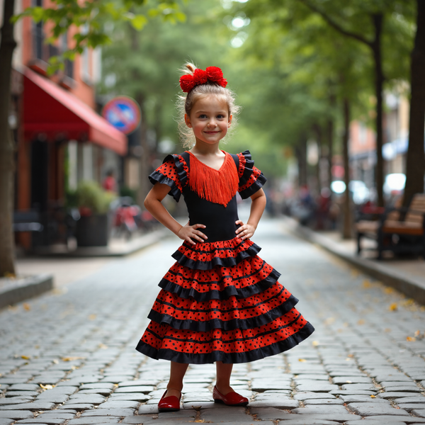 Spaanse Flamenco Verkleedjurk Meisjes