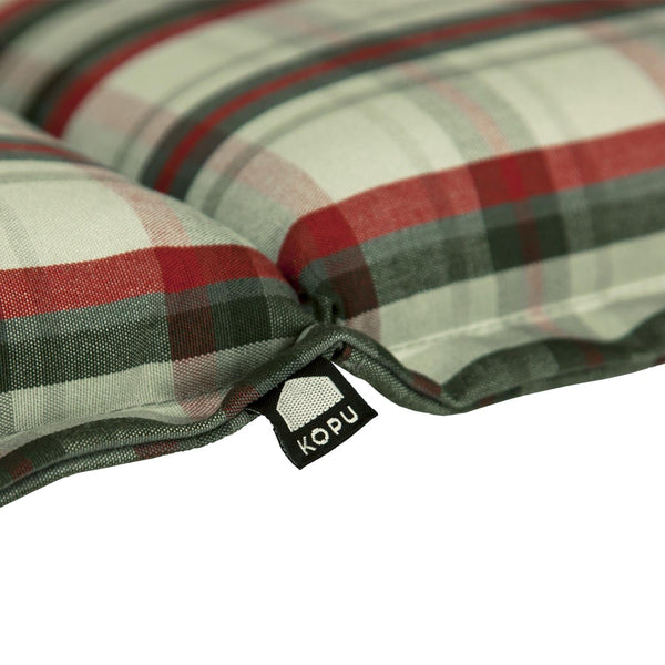 Kopu® Bradford - Comfortabel Tuinkussen met Hoge Rug - Rood/Grijs