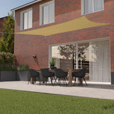 Kopu® Schaduwdoek Rechthoek 3x4 m Waterdicht - Zonnedoek - Creme