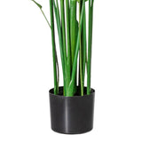 Kopu® Kunstplant Canna 140 cm 20 bladeren - in zwarte pot - Bloemriet