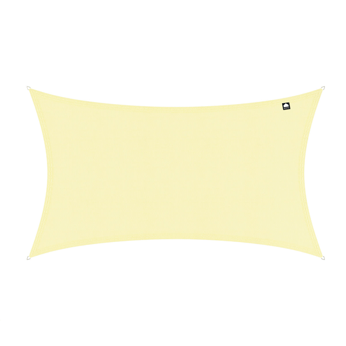Kopu® Schaduwdoek Rechthoek 4x6 m Waterdicht - Zonnedoek - Creme