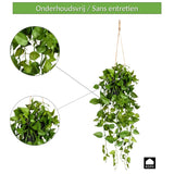 Kopu® Hangplant Philodendron 75 cm - Macramé Plantenhanger met Pot