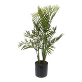 Kopu® Kunstplant Bergpalm 65 cm 3 stammen - in zwarte pot - Nepplant