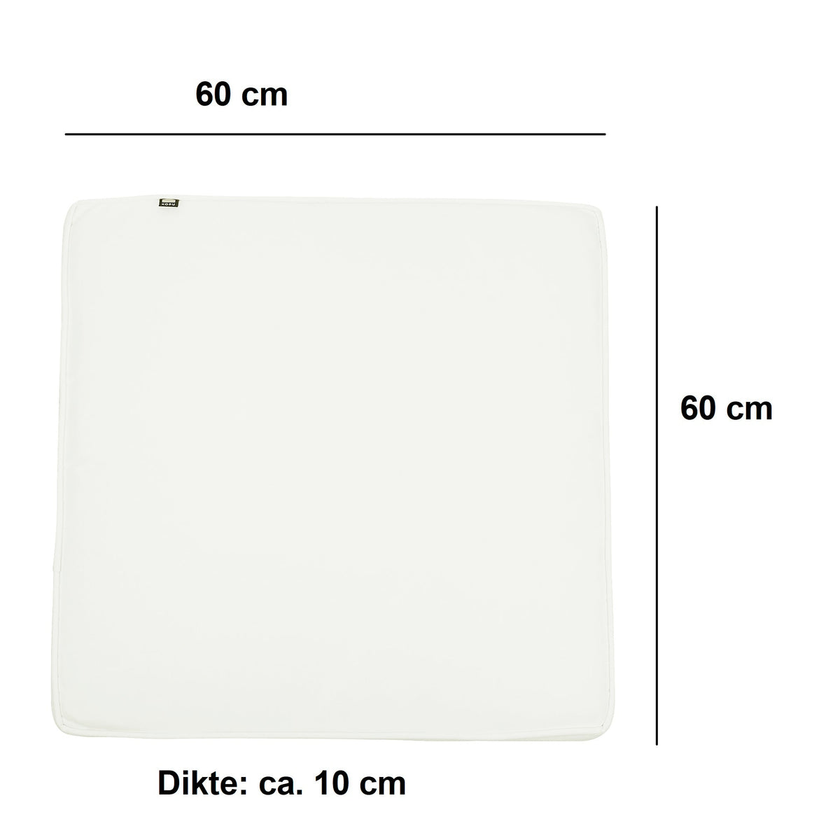 Kopu® Retro Flower Loungekussenset Zit en Rug 60 cm - Ivory