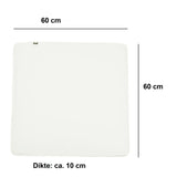 Kopu® Prisma Ivory Loungekussen Zit gedeelte 60x60 cm - Wit