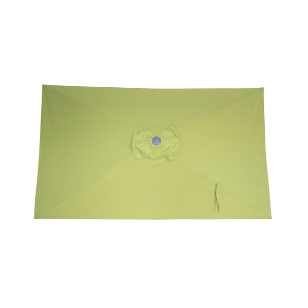 Kopu® Leon Parasol Rechthoek 150x250cm met Hoes en Voet - Balkonparasol Olijf