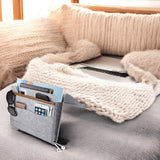 Bedside Pocket - Licht Grijs - Vilten Opbergzak voor Bed of Bank - Bedorganizer