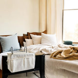 Bedside Pocket - Bed Opbergzak - Katoen - Wit