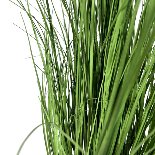 Kopu® Kunstplant Zegge Grasplant 90 cm - in Witte Sierpot - Nepplant