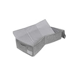 Bed Organizer met verharde bodem - 2 stuks - Ruime Opbergzakken voor Kleding en Dekbedden - Grijs - Opbergtassen voor onder je Bed