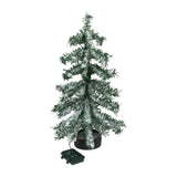 Excellent Trees® Valbo Mini Kerstboom 50 cm met batterij verlichting en Sneeuw - Kunstkerstboom met 72 Lampjes