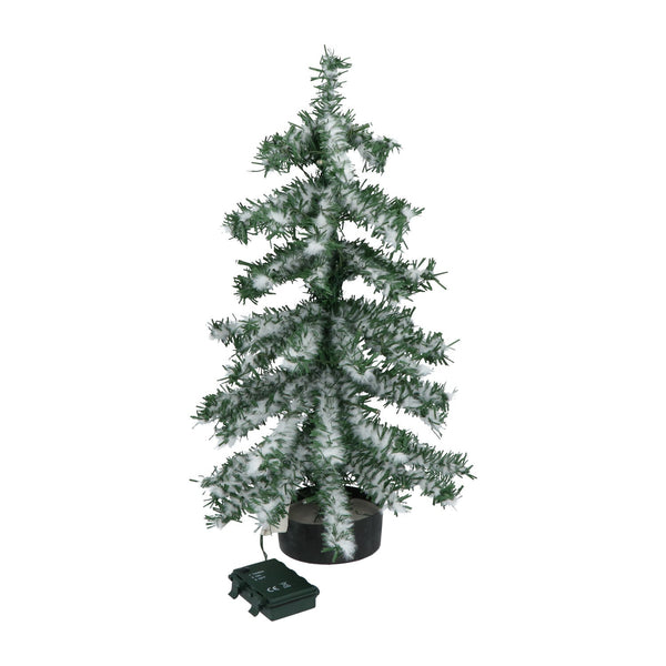 Excellent Trees® Valbo Mini Kerstboom 50 cm met batterij verlichting en Sneeuw - Kunstkerstboom met 72 Lampjes