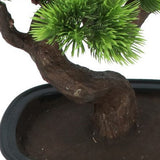 Kopu® Kunstplant Bonsai 40 cm Pijnboom met zwarte Pot - Bonsai boompje