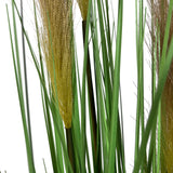 Kopu® Kunstplant Pampusgras 95 cm - 3 pluimen - in witte pot