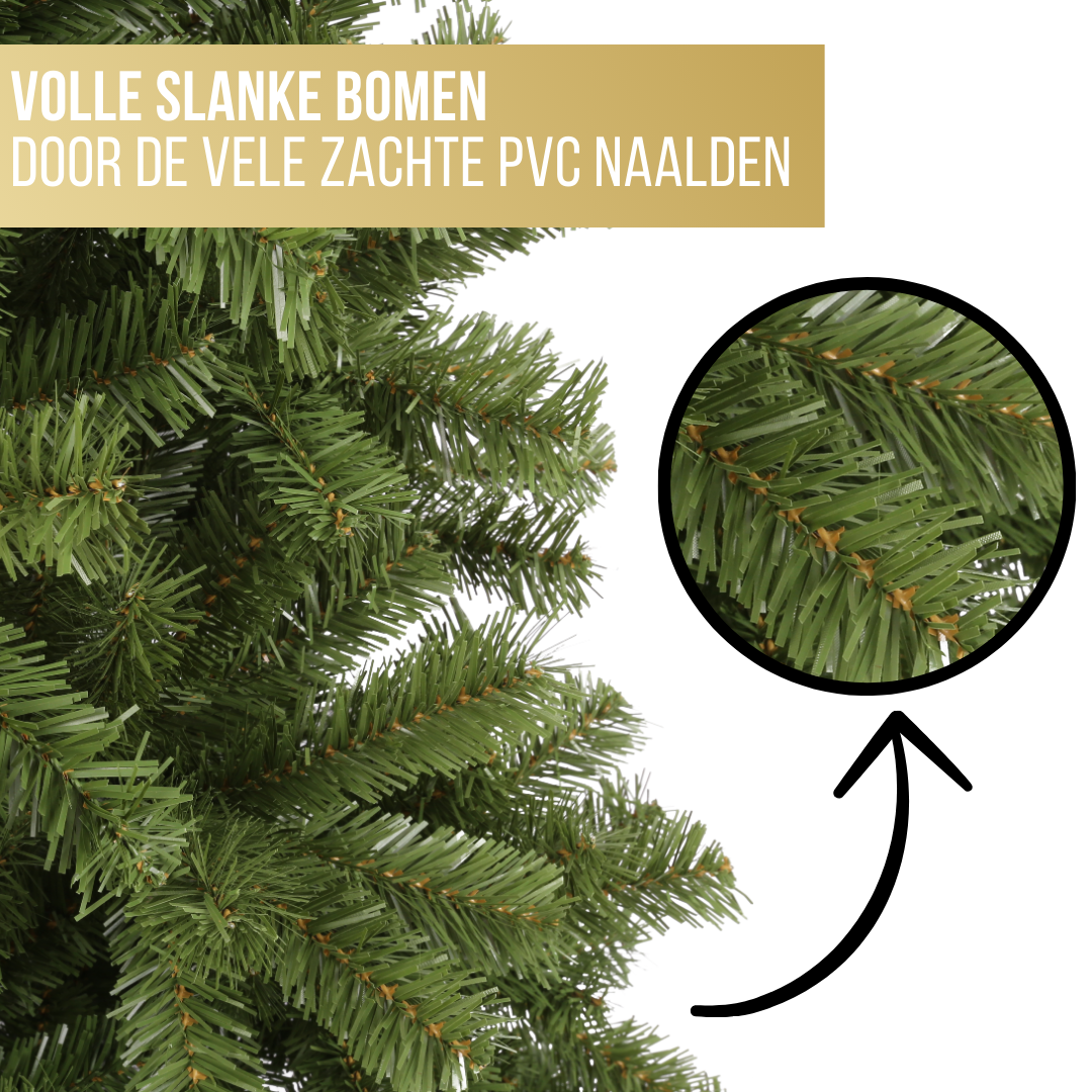 Excellent Trees® Oppdal 150 cm Kerstboom - Smalle kunstkerstboom - ⌀82cm - ↕150cm
