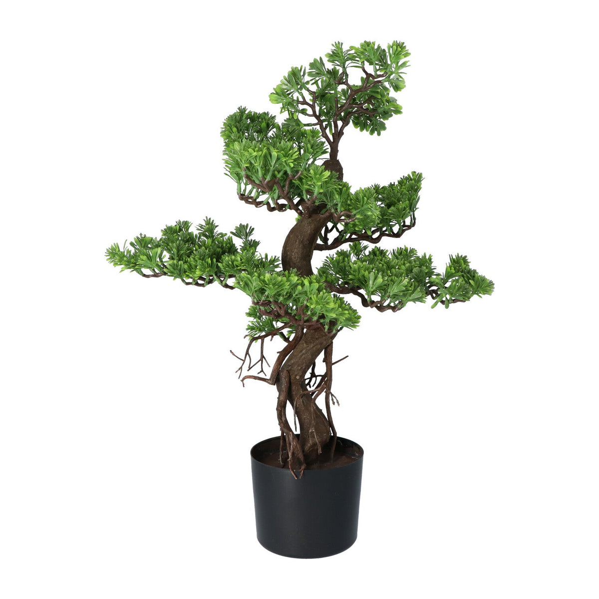 Kopu® Kunstplant Bonsai 65 cm - in zwarte Pot - Bonsai boompje