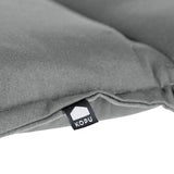 2 stuks Kopu® Prisma Mouse Grey Tuinkussen Hoge Rug  - Grijs