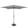 Kopu® Altea Parasol 230x230cm Windvanger Lichtgrijs