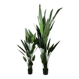 Kopu® Kunstplant Canna 210 cm 32 bladeren - in zwarte pot - Bloemriet