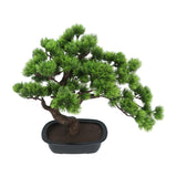 Kopu® Kunstplant Bonsai 40 cm Pijnboom met zwarte Pot - Bonsai boompje