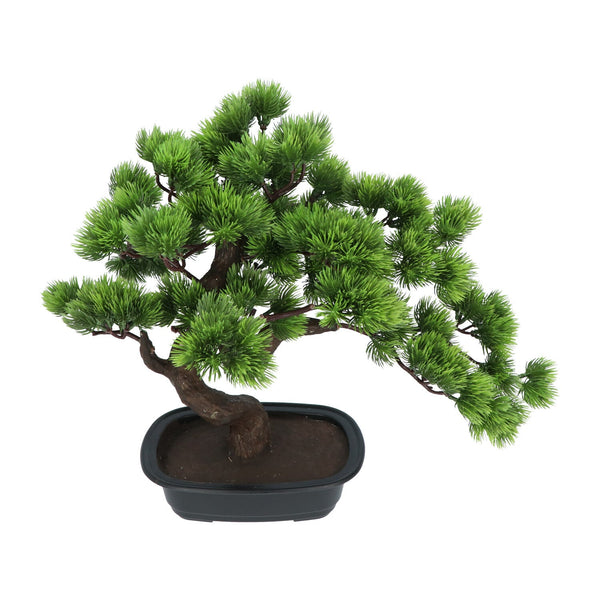 Kopu® Kunstplant Bonsai 40 cm Pijnboom met zwarte Pot - Bonsai boompje