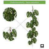 Kopu Hangplant Split Philodendron 119 cm - Macramé Plantenhanger Xl