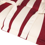 Kopu® Mila Red - Comfortabel Tuinkussen met Hoge Rug - Rood/Wit