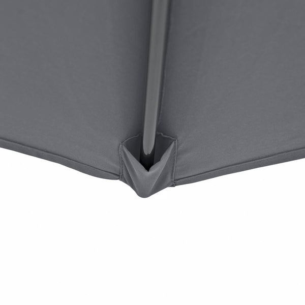 Kopu® Calma Parasol Rond 300 cm met Windvanger - Grijs