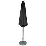 Kopu® Calma Parasol Rond 300 cm met Windvanger - Zwart