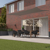 Kopu® Schaduwdoek Rechthoek 3x4 m Waterdicht - Zonnedoek - Grijs