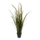 Kopu® Kunstplant Miscanthus 90 cm - 3 pluimen - in zwarte pot
