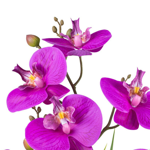 Kopu® Kunstbloem Orchidee 41 cm Paars met Bloemschaal - Phalaenopsis