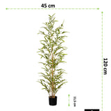 Kopu® Kunstplant Bamboe 120 cm - in zwarte pot - Nepplant