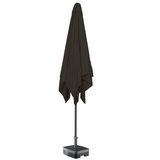Kopu® Malaga Parasolset Vierkant 200x200 cm met Hoes en Voet - Antraciet