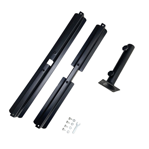 4gardenz® Parasol Kruisvoet voor Verzwaringstegels 77x77x31 cm - Zwart