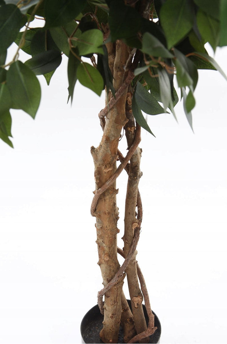 Kopu® Kunstplant Ficus 125 cm in pot met Natuurstam