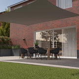 Kopu® Schaduwdoek Rechthoek 4x5 m Waterdicht - Zonnedoek - Grijs