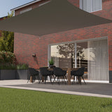 Kopu® Schaduwdoek Rechthoek 3x5 m Waterdicht - Zonnedoek - Grijs