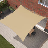 Kopu® Schaduwdoek 3x3m Vierkant Waterdicht 230 gram Zonnedoek - Zand