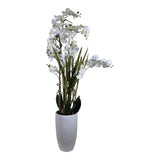 Kopu® Kunstplant Orchidee 160 cm Wit in Hoge Bloempot - Phalaenopsis