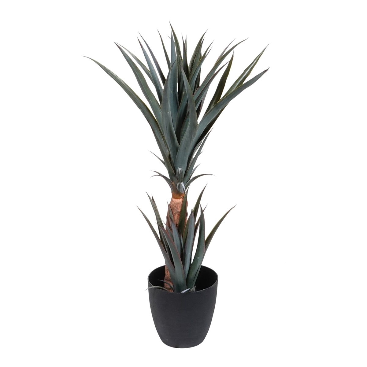 Kopu® Kunstplant Agave 80 cm in zwarte Pot - 2 stammen - Nepplant