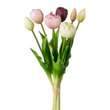 Kopu® Kunstbloemen bos Tulpen Mix 7 stuks 39 cm - Roze