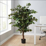 Kopu® Kunstplant Ficus Benjamina 120 cm in zwarte pot - 1260 bladeren