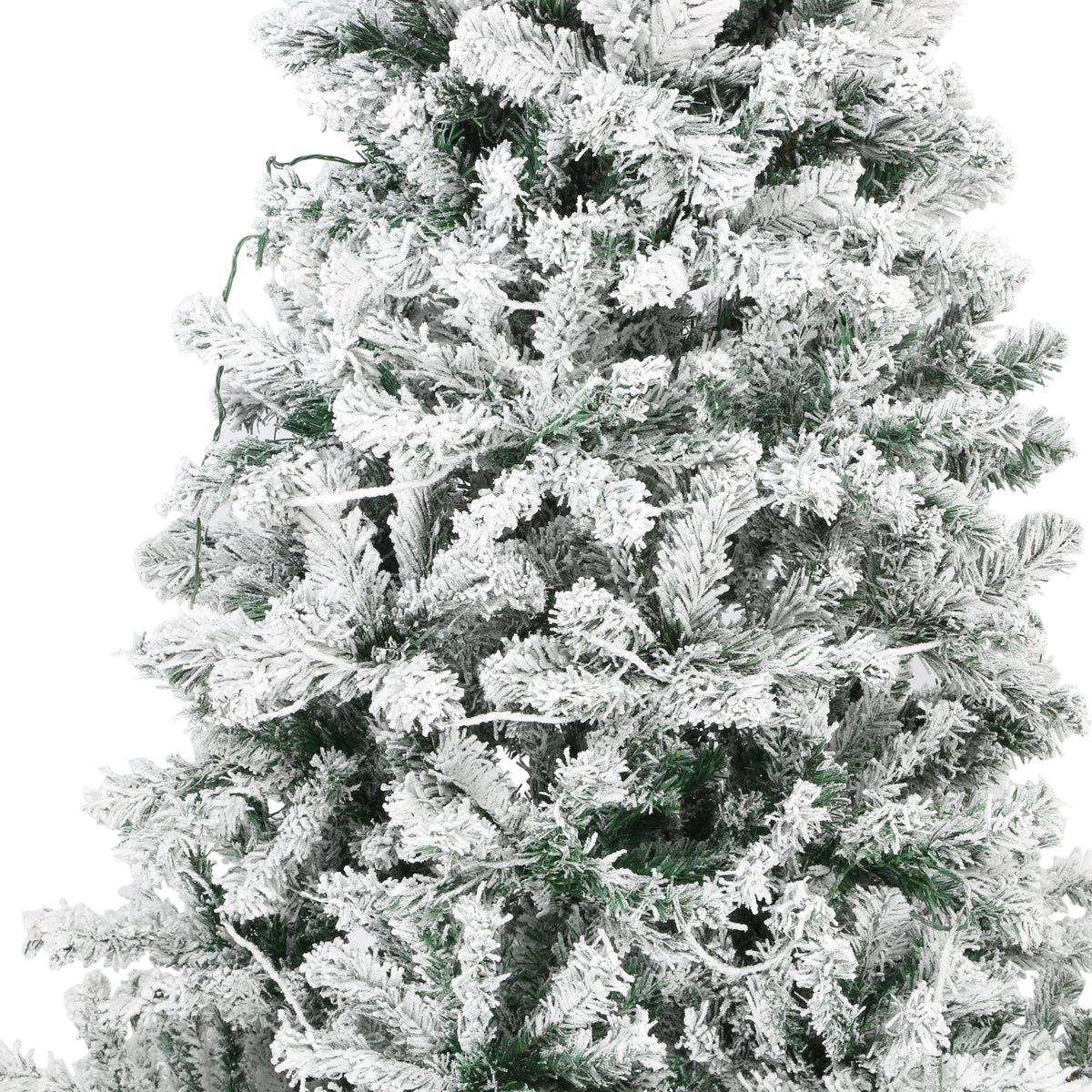 Excellent Trees® Rova Witte Kerstboom met Sneeuw en LED Verlichting ⌀110cm - ↕210cm
