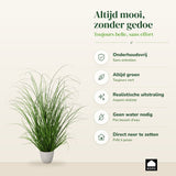 Kopu® set 3 stuks kunstplanten Grasplant 40-50-60 cm in Witte Sierpot