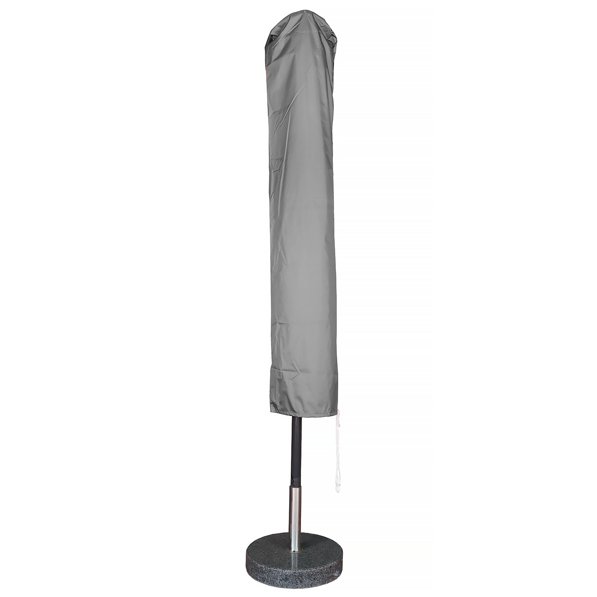 Kopu® rechthoekige parasol Bilbao 150x250 cm met hoes en voet - Antraciet