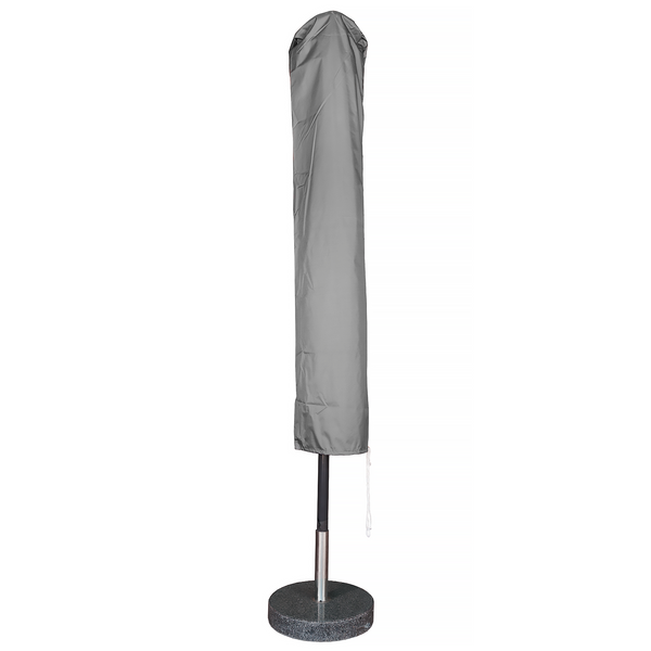 Kopu® rechthoekige parasol Bilbao 150x250 cm met hoes en voet - Antraciet
